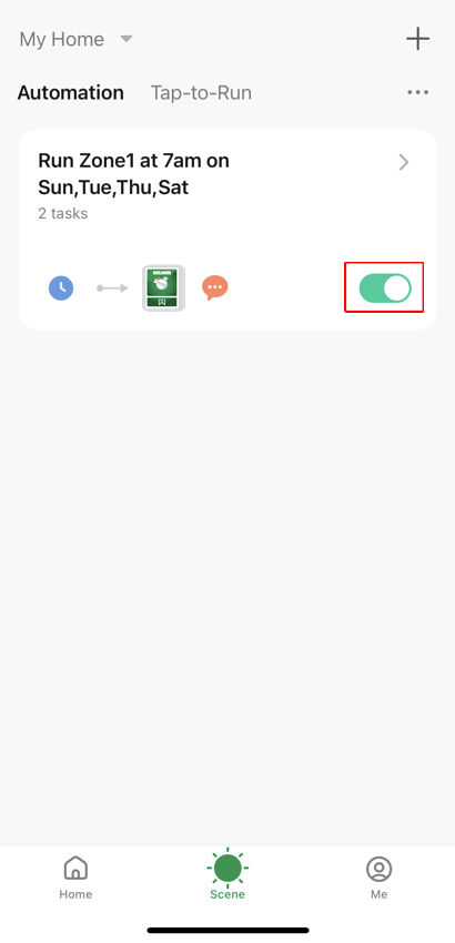 Home screen
